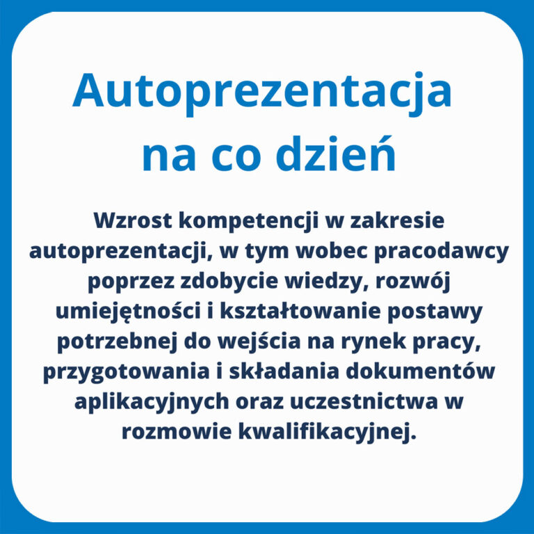 autoprezentacja na codzień